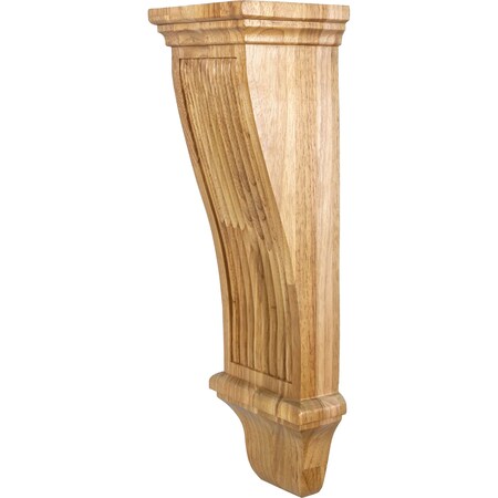 Hardware Resources 7" Wx6"Dx22"H Alder Renaissance Reed Corbel COR20-3ALD
